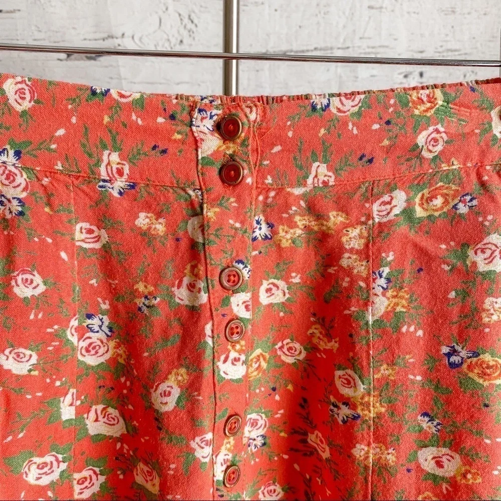 Urban Outfitters | Kimchi Blue Floral Buttondown Mini Skirt